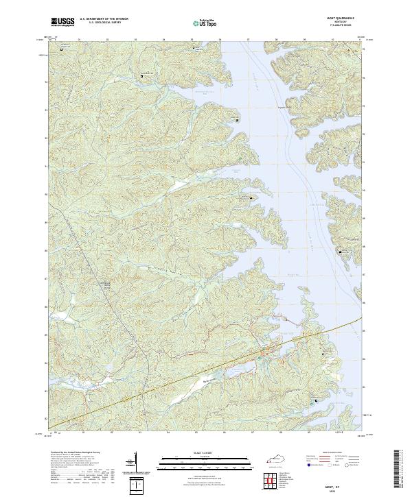 US Topo 7.5-minute map for Mont KY