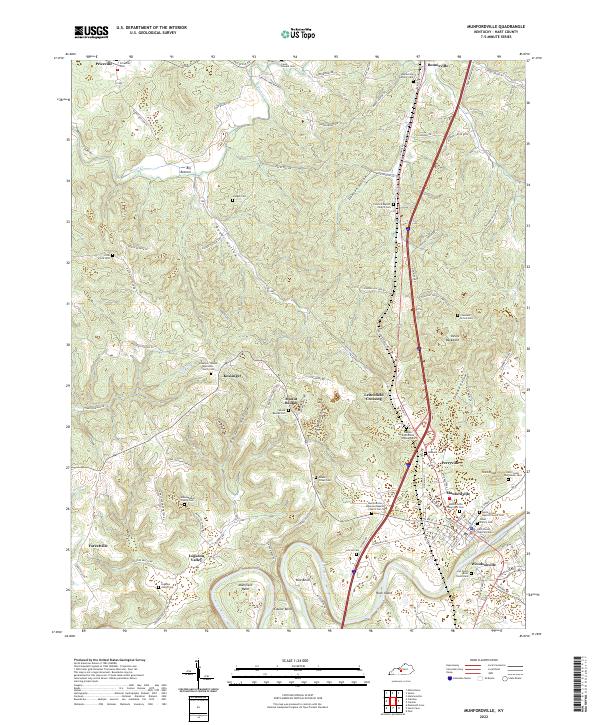 US Topo 7.5-minute map for Munfordville KY