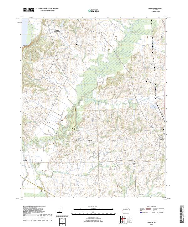 US Topo 7.5-minute map for Oakton KY