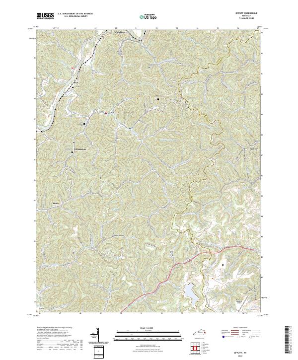 US Topo 7.5-minute map for Offutt KY