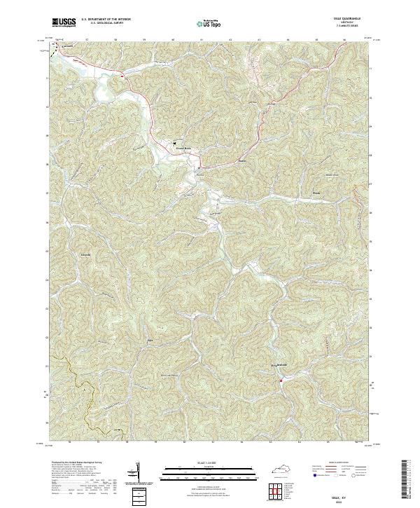 US Topo 7.5-minute map for Ogle KY