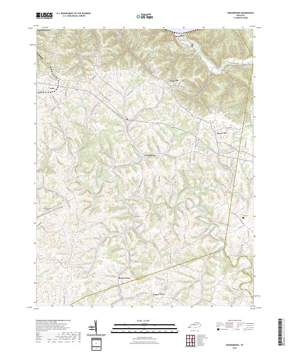 US Topo 7.5-minute map for Orangeburg KY