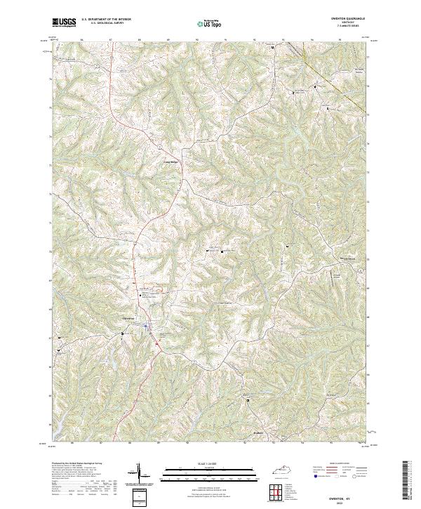 US Topo 7.5-minute map for Owenton KY