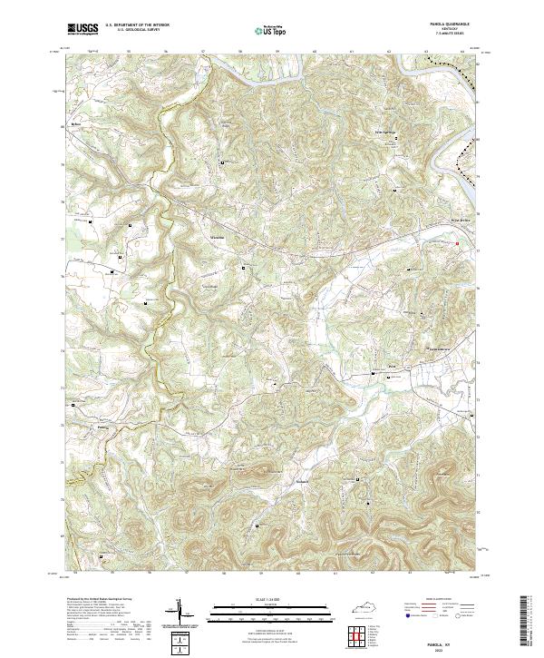 US Topo 7.5-minute map for Panola KY