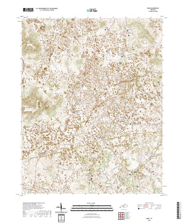 US Topo 7.5-minute map for Park KY