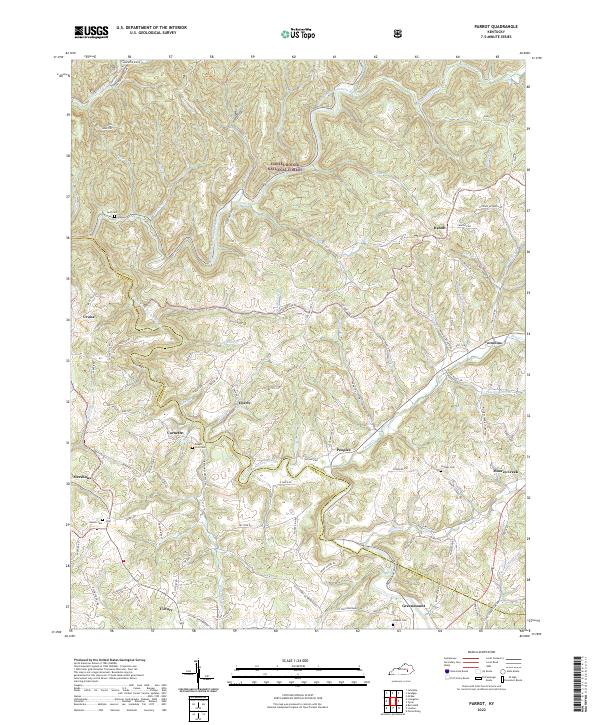 US Topo 7.5-minute map for Parrot KY