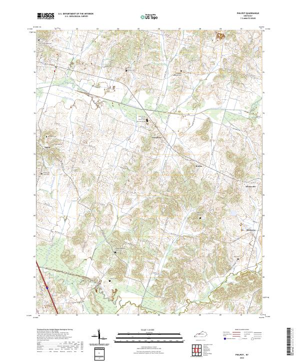 US Topo 7.5-minute map for Philpot KY