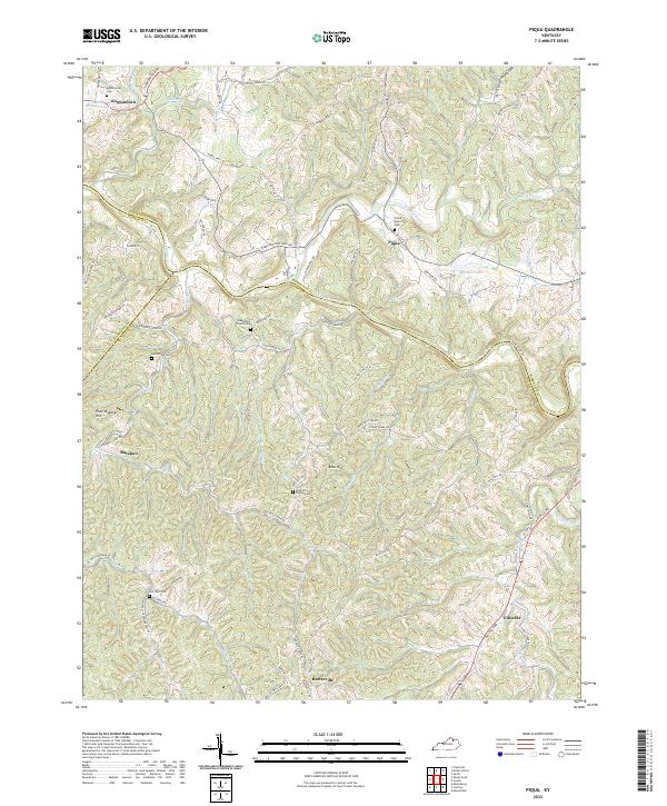 US Topo 7.5-minute map for Piqua KY