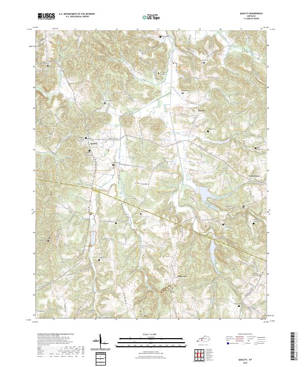 US Topo 7.5-minute map for Quality KY