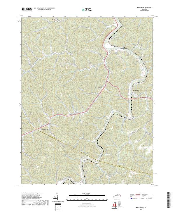 US Topo 7.5-minute map for Richardson KY