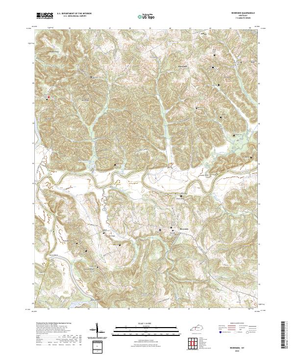 US Topo 7.5-minute map for Riverside KY