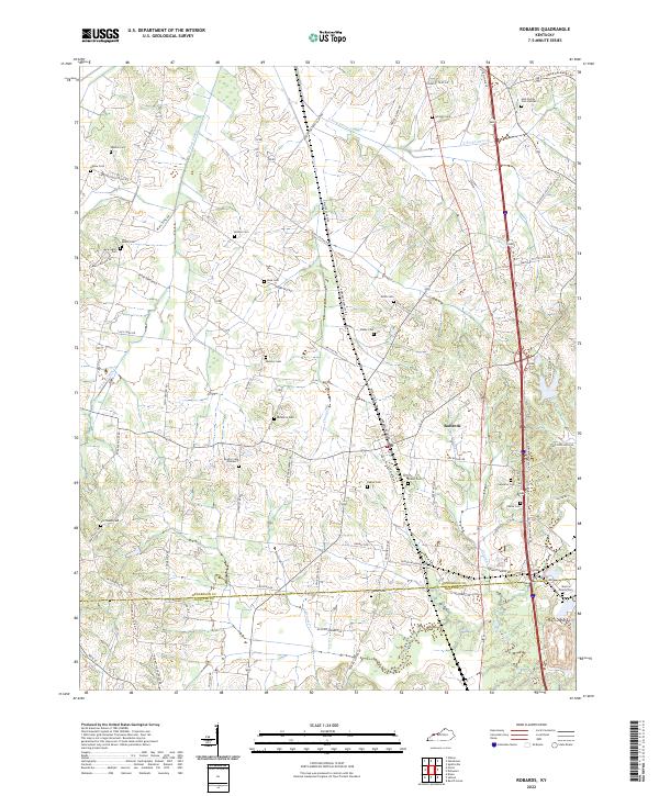 US Topo 7.5-minute map for Robards KY