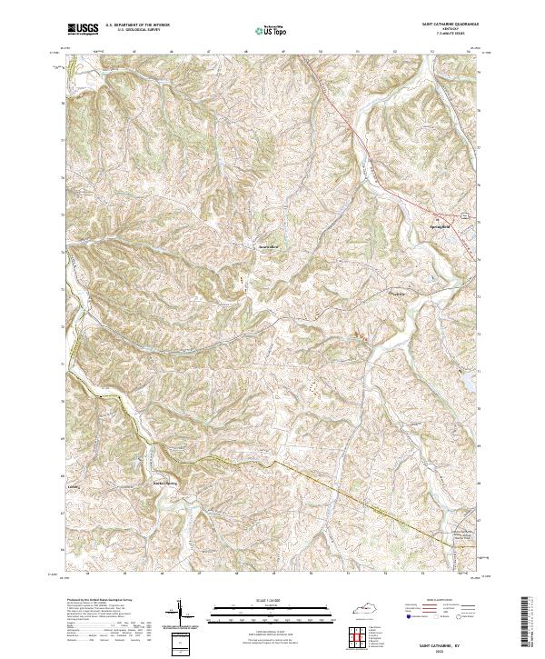 US Topo 7.5-minute map for Saint Catharine KY