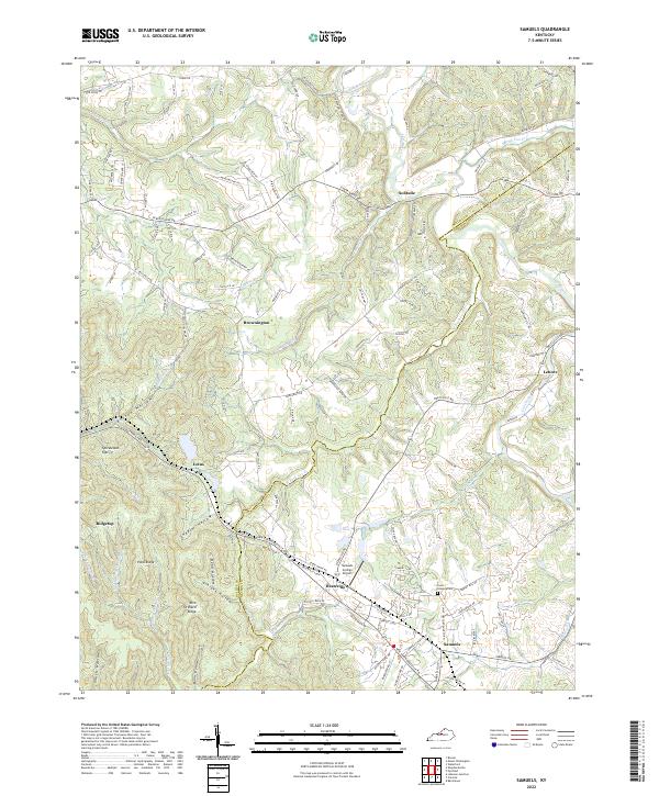 US Topo 7.5-minute map for Samuels KY