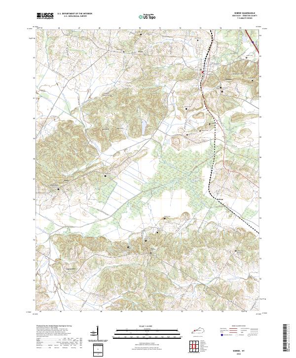 US Topo 7.5-minute map for Sebree KY