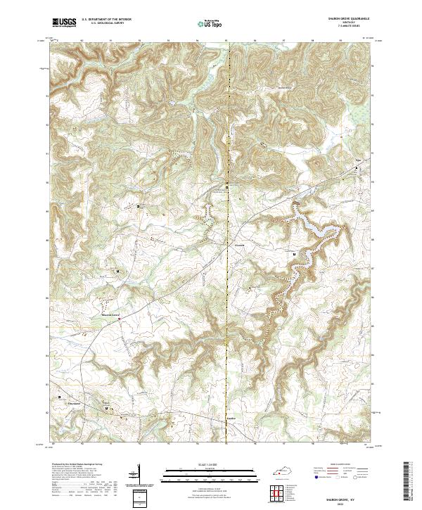 US Topo 7.5-minute map for Sharon Grove KY