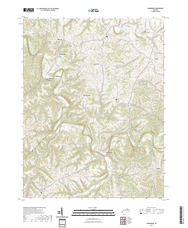 US Topo 7.5-minute map for Sherburne KY