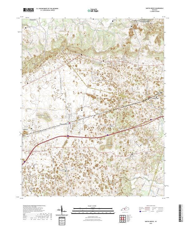 US Topo 7.5-minute map for Smiths Grove KY