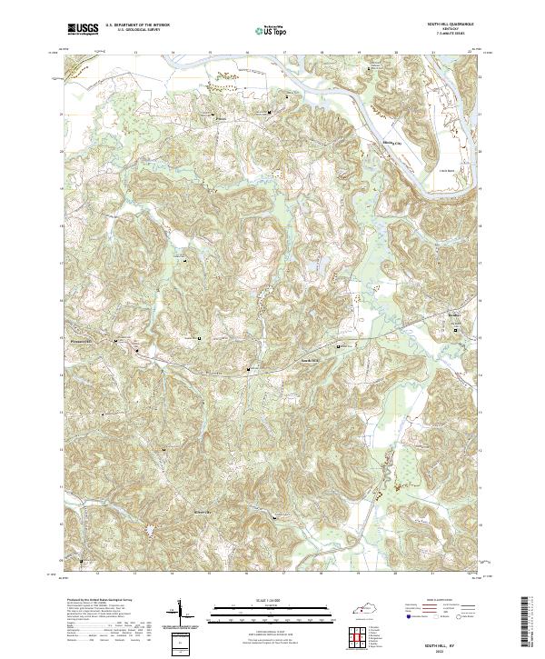 US Topo 7.5-minute map for South Hill KY