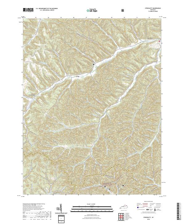 US Topo 7.5-minute map for Stricklett KY