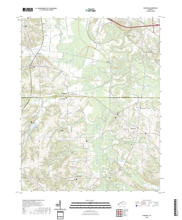 US Topo 7.5-minute map for Symsonia KY