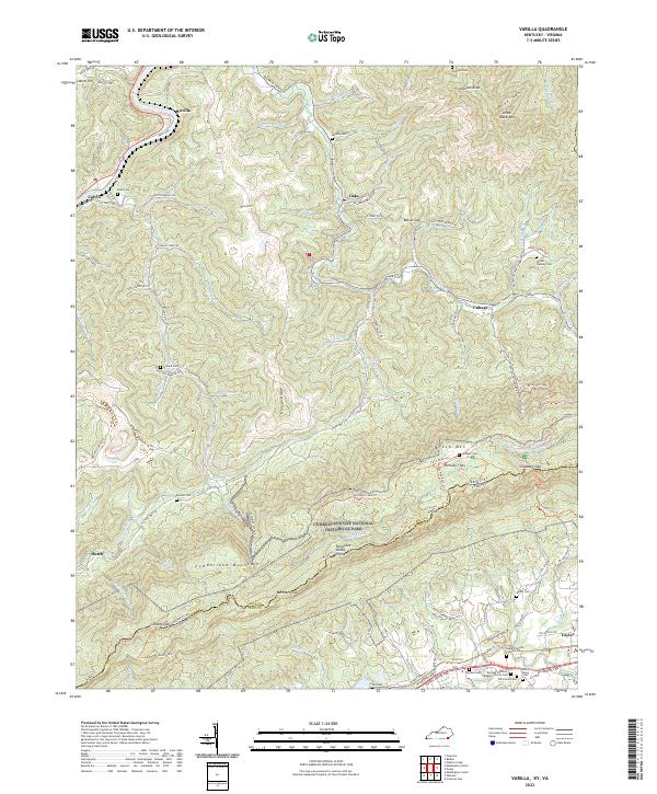 US Topo 7.5-minute map for Varilla KYVA