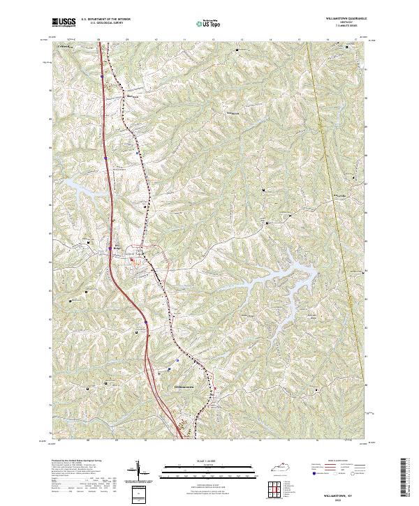 US Topo 7.5-minute map for Williamstown KY