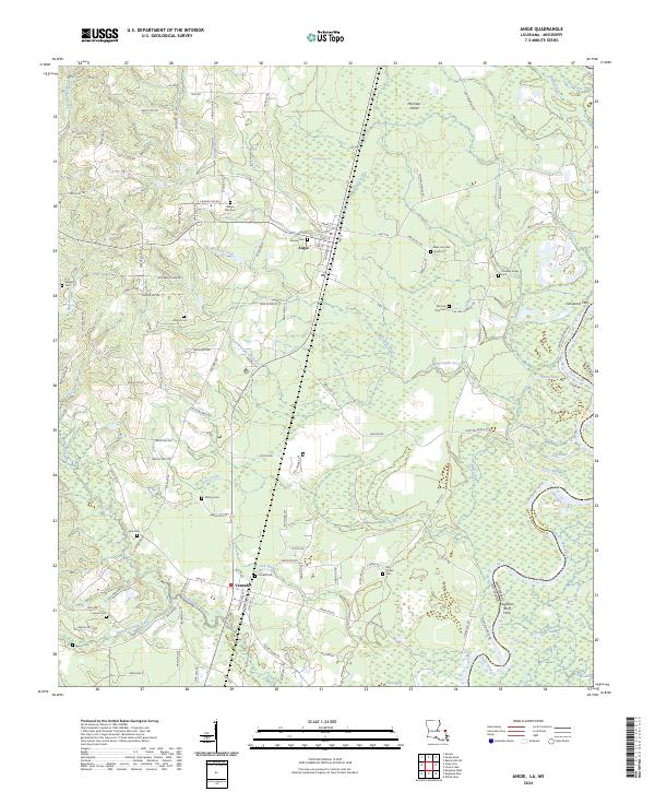 US Topo 7.5-minute map for Angie LAMS