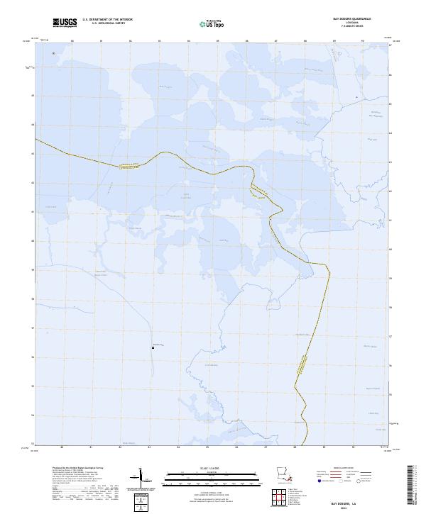 US Topo 7.5-minute map for Bay Dosgris LA