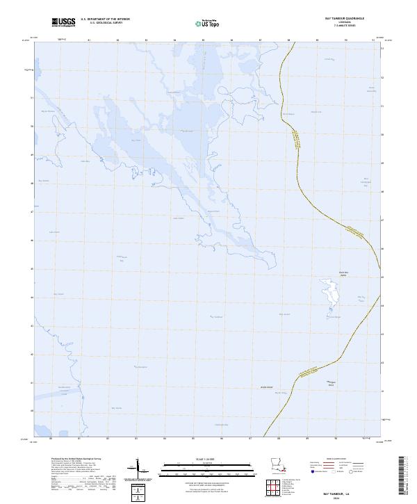 US Topo 7.5-minute map for Bay Tambour LA