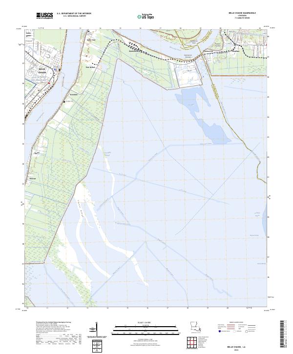 US Topo 7.5-minute map for Belle Chasse LA