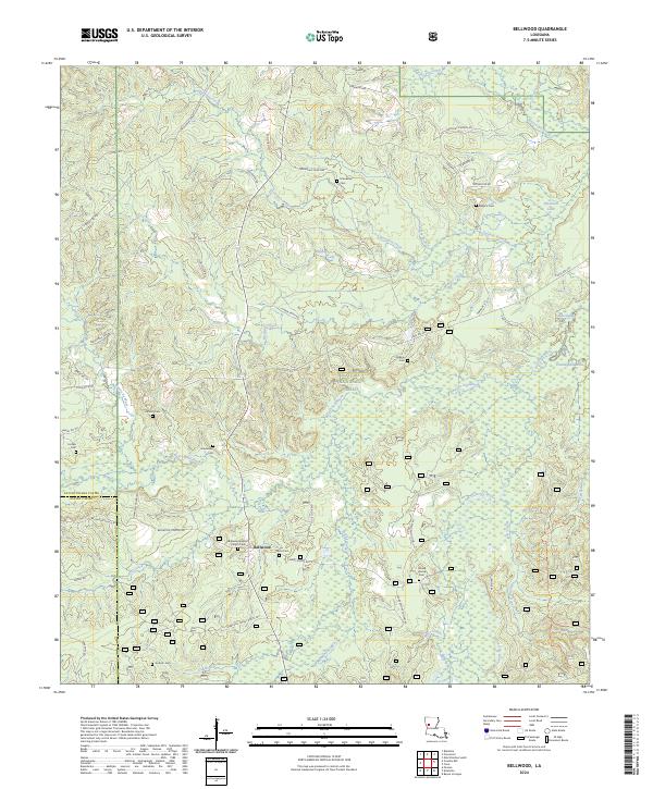 US Topo 7.5-minute map for Bellwood LA