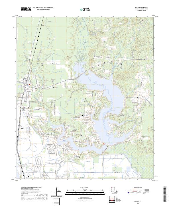 US Topo 7.5-minute map for Benton LA