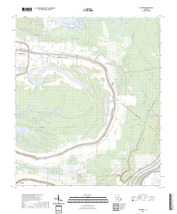 US Topo 7.5-minute map for Big Bend LA