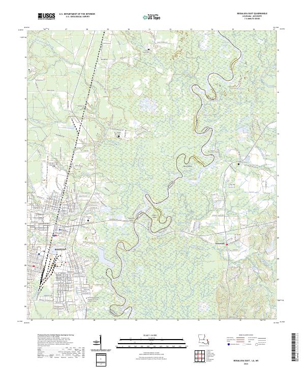 US Topo 7.5-minute map for Bogalusa East LAMS