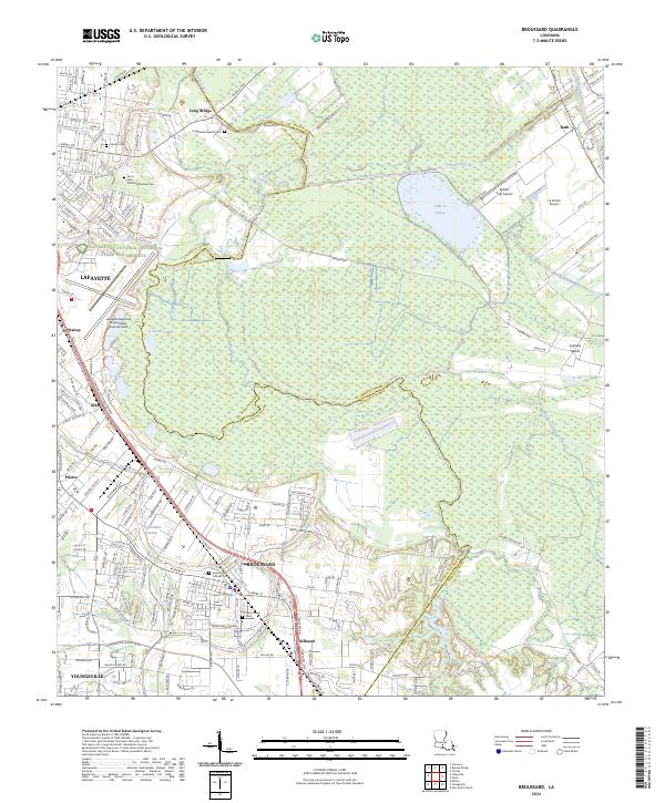 US Topo 7.5-minute map for Broussard LA