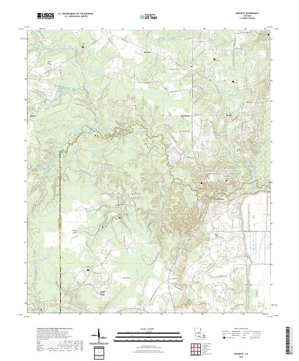 US Topo 7.5-minute map for Buckeye LA