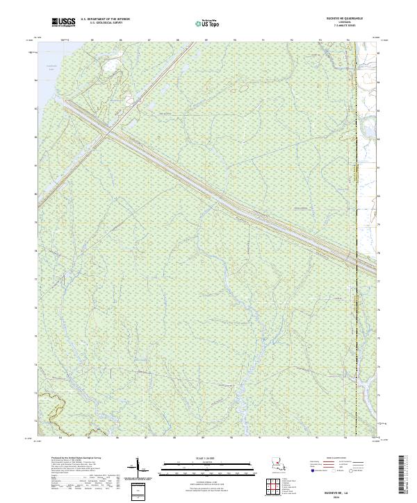 US Topo 7.5-minute map for Buckeye NE LA