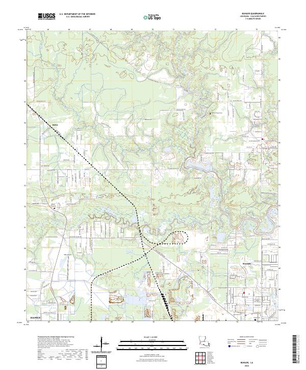 US Topo 7.5-minute map for Buhler LA