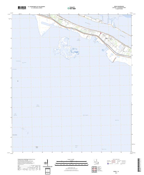 US Topo 7.5-minute map for Buras LA