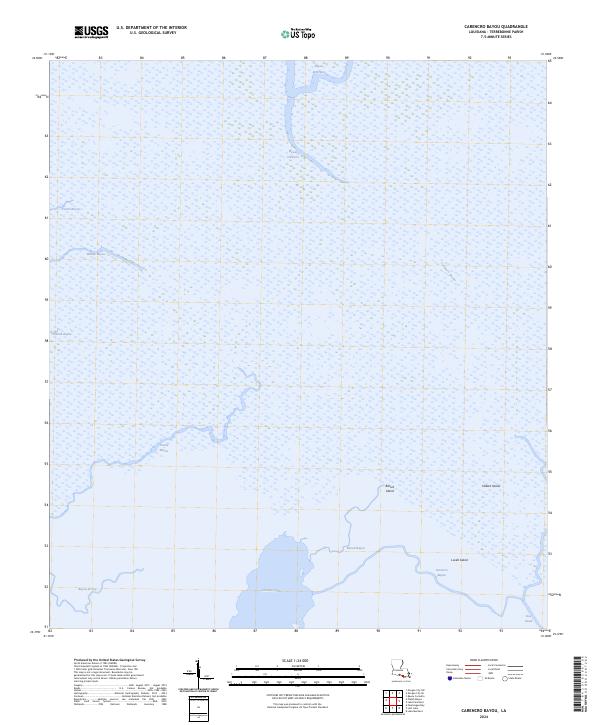 US Topo 7.5-minute map for Carencro Bayou LA