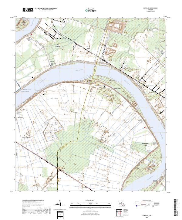 US Topo 7.5-minute map for Carville LA