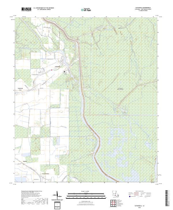 US Topo 7.5-minute map for Catahoula LA