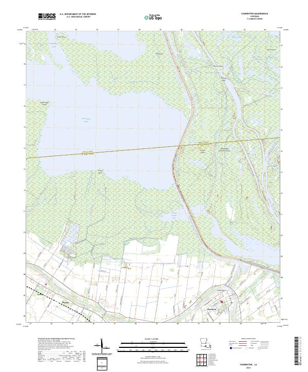 US Topo 7.5-minute map for Charenton LA