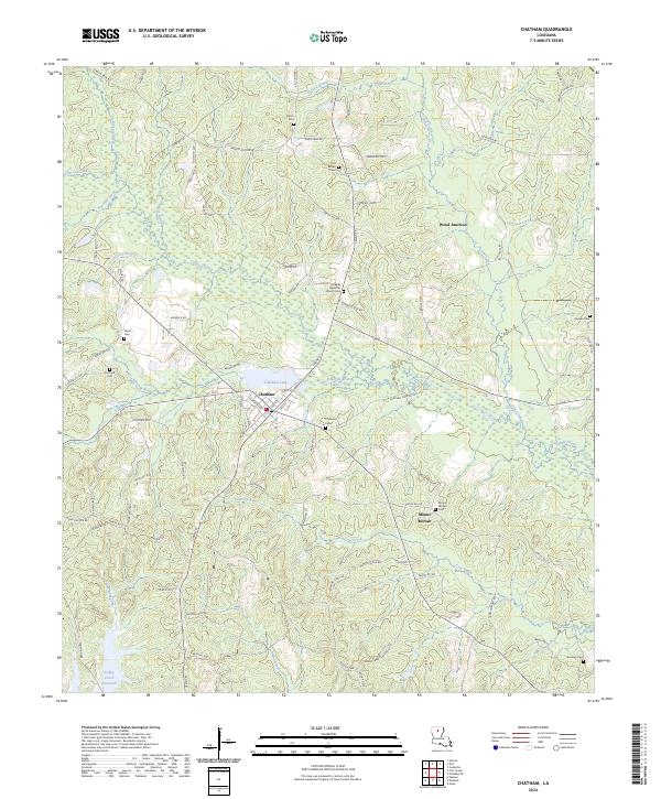 US Topo 7.5-minute map for Chatham LA