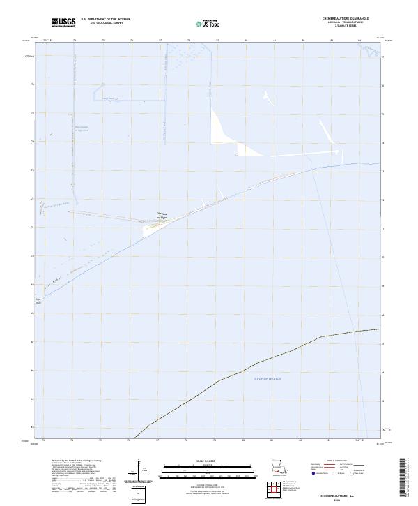 US Topo 7.5-minute map for Cheniere au Tigre LA