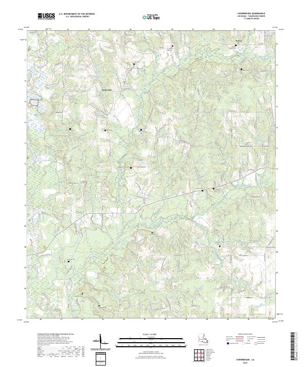 US Topo 7.5-minute map for Chesbrough LA