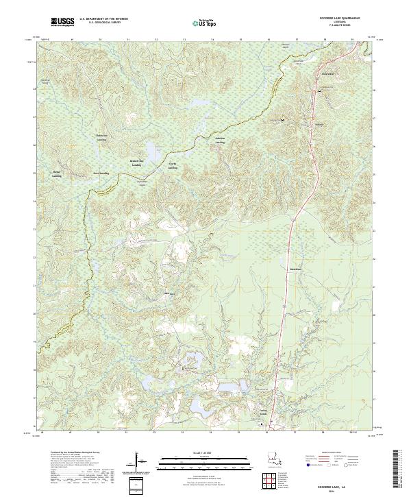 US Topo 7.5-minute map for Cocodrie Lake LA