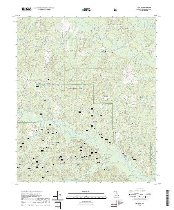 US Topo 7.5-minute map for Colquitt LA