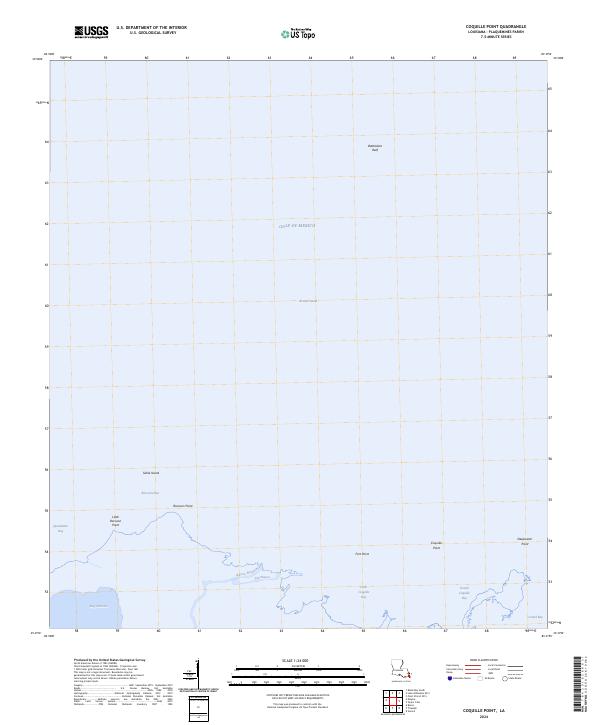 US Topo 7.5-minute map for Coquille Point LA